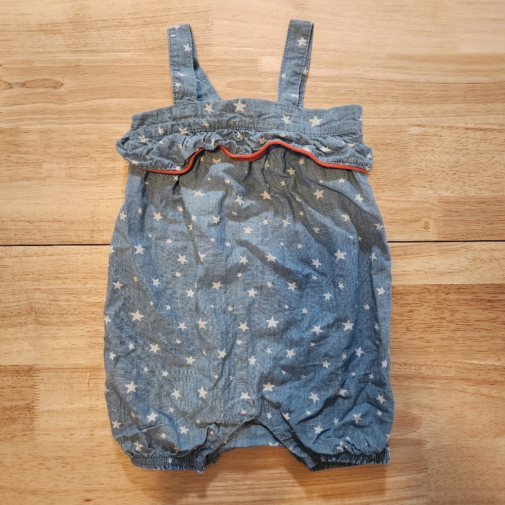 Girls 4th of July Patriotic Romper